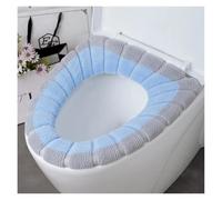 Funda Tapa Vater Funda de asiento de inodoro universal, cálida y for el invierno, for baño, lavable, extraíble, con cremallera y tapa abatible, con asa for el hogar(Color-04)