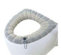 Funda Tapa Vater Funda universal for asiento de inodoro, cálida y, for invierno, lavable, extraíble, con cremallera y tapa abatible, resistente al agua.(Gray)