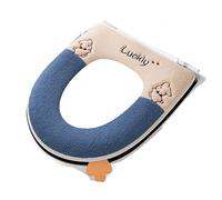 Funda Tapa Vater Funda universal for asiento de inodoro, cálida y, for invierno, lavable, extraíble, con cremallera y tapa abatible, resistente al agua.(Color-03)