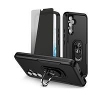 Funda TASHHAR para Galaxy A14 5G, color negro, con soporte magnético y función de privacidad.