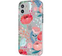 Funda Tech21 EVO ART Floral Fuerte Diseño Coral Para iPhone 12 / 12 Pro