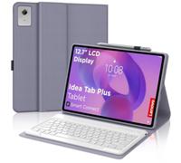 Funda teclado para Lenovo Idea Tab Plus 12.1 pulgadas 2025(TB361ZU/TB361FU) | Con teclado delgado magnético extraíble Bluetooth y funda de TPU suave con soporte para bolígrafo para oficina/estudio