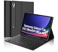 Funda Teclado Para Samsung Galaxy Tab S10 Ultra/S9 Ultra/S8 Ultra, Funda Con Teclado Para para Samsung Galaxy Tab S10 Ultra 14.6'' 2024, Bluetooth Magnético Keyboard, QWERTY Español Ñ, Negro