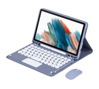 Funda Teclado Táctil con Ratón para Samsung Tab A11/A9 8.7" | SM-X130/X133/X135 2025 & SM-X110/X115/X117 2023,Extraíble, Carcasa TPU, Soporte Lápiz(Incluye Ñ)