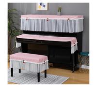 Funda Teclado Toalla protectora a juego for piano (la funda for la tapa, las teclas y el taburete se venden por separado)(Pink,Piano top 153x37cm)