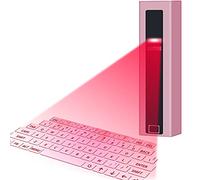 Funda Teclado Windows Teclado Virtual Wireless ProjectionFive Colors AvailableFor Smart Phone PC Table Small Portable Punta Teclado (Pink, One Size)