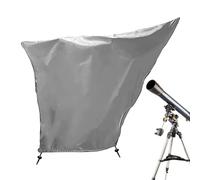 Funda telescópica de tela Oxford 420D para telescopio, impermeable y telescópica, cubierta telescópica a prueba de polvo con cordón para proteger la lluvia al aire libre, plata, 150x85CM, Ver