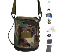 Funda térmica para botella de agua, bolsa aislada para botella de agua, soporte para botella de agua con correa ajustable para el hombro para botella deportiva, Color camuflaje verde militar, Refer to