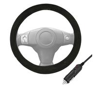 Funda térmica para volante | Protector térmico inalámbrico de piel sintética de 12 V, funda para calentador de volante automotriz, para viajes, viajes, caravanas, SUV, camiones, hombres y mujeres