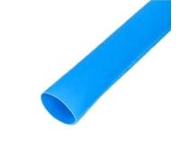 Funda termorretráctil Impermeable, Tamaños múltiples Multicolores alineados Adhesivo de la Resistencia de Agua del 3:1 de la tubería del Encogimiento de la Manga del Cable(Blue,6.4MM*50M)