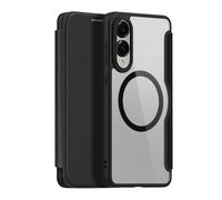 Funda Folio DUX DUCIS para Samsung Galaxy S25 Ultra, S25, S25 Plus, S25 Edge con cubierta trasera tipo billetera y cierre magnético Negro