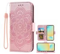 Funda tipo cartera Asuwish compatible con Samsung Galaxy Grand Prime J2Prime con cordón, tapa abatible de cuero con tarjetero, soporte y correa para