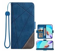 Funda tipo cartera Asuwish para Samsung Galaxy J7 Prime, color azul.