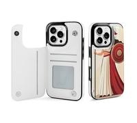 Funda tipo cartera Athena de Ancient Wisdom And War compatible con iPhone 16 Pro con tarjetero