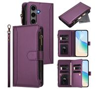 Funda tipo cartera compatible con Asus ROG Phone8 - Cierre magnético de cuero, ranura para tarjetas, protección a prueba de golpes.