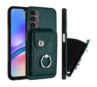 Funda tipo cartera compatible con Google Pixel 9A con tarjetero, soporte de anillo, bloqueo RFID, piel sintética, TPU, a prueba de golpes, elegante funda protectora para Google Pixel 9A, color verde