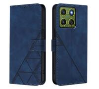 Funda tipo cartera compatible con Moto Edge 70 5G/X70 Air 5G, funda tipo libro de cuero con tarjetero, cierre magnético, funda con tapa para Moto Edge 70 5G/X70 Air 5G, color azul