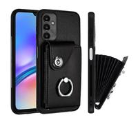 Funda tipo cartera compatible con OnePlus Nord CE4 Lite con tarjetero, soporte de anillo con bloqueo RFID, piel sintética TPU, a prueba de golpes, elegante funda protectora para OnePlus Nord CE4 Lite,