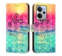 Funda tipo cartera compatible con Realme 14 5G Abroad internal//Realme P3 5G India/Realme P3 5G Abroad/Realme 14T 5G Abroad/Realme Neo7X 5G Funda interna de piel sintética con función atril
