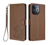 Funda tipo cartera compatible con Realme Note 70 4G/Note 70T 4G/Narzo 80 Lite 4G/C71 4G India, funda de piel sintética con bloqueo RFID, ranuras para tarjetas, soporte [TPU a prueba de golpes], funda