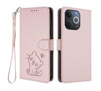 Funda tipo cartera compatible con Realme Note 70 4G/Note 70T 4G/Narzo 80 Lite 4G/C71 4G India, funda de piel sintética con bloqueo RFID, ranuras para tarjetas, soporte [TPU a prueba de golpes] Funda