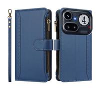 Funda tipo cartera con 9 ranuras para tarjetas y cremallera para teléfono Nothing Phone 4A Pro-Multi-Card de piel sintética con correa para la muñeca, soporte y cierre magnético, funda protectora a