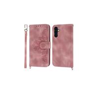 Funda tipo cartera de cuero con tapa compatible con Samsung Galaxy S25, S24, S23FE, S22 Ultra, S21, S20 Plus, S10, S9, S8 Plus y Note20 Ultra. Funda