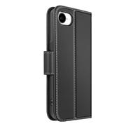 Funda tipo cartera de cuero premium para iPhone 16e con función de soporte