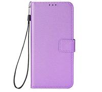 Funda tipo cartera de piel sintética compatible con Asus Zenfone 12 Ultra BYTXZS (morado)