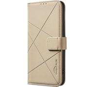 Funda tipo cartera de piel sintética compatible con Samsung Galaxy M36 BFB35 (amarillo)