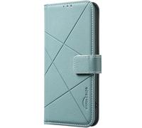 Funda tipo cartera de piel sintética compatible con Samsung Galaxy M36 BFB35 (verde)