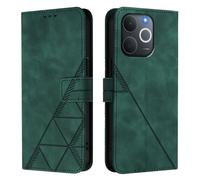Funda tipo cartera de piel sintética para Realme Note 70 4G/Note 70T 4G/Narzo 80 Lite 4G/C71 4G India Book Flip Folio Funda magnética, soporte con ranuras para tarjetas a prueba de golpes, color verde