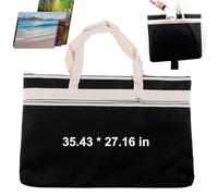 Funda tipo cartera para artistas, tamaño A2/A3, ligera, con correa para el hombro, estuche para bocetos, portafolio de artistas, estuche de transporte para obras de arte, Black, A1, Funda tipo cartera
