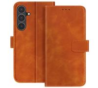 Funda tipo cartera para Galaxy S25 FE magnética con efecto ante y tacto suave