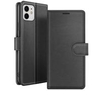 Funda tipo cartera para iPhone 12 y 12 Pro con soporte y lengüeta magnética