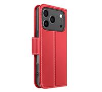 Funda tipo cartera para iPhone 17 Pro de cuero premium con función de soporte