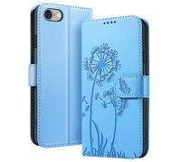 Funda tipo cartera para iPhone 7 / 8 / SE 2022 Diseño premium Flores Mariposa