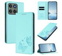 Funda tipo cartera para Motorola Edge 60 Pro 5G, piel sintética y TPU con tapa magnética con bloqueo RFID, 2 ranuras para tarjetas y bolsillo para efectivo, parachoques a prueba de golpes, función