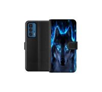 Funda tipo cartera para Motorola Edge20Pro, color azul lobo.