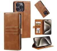 Funda tipo cartera para OPPO Reno13 5G con bloqueo RFID, ranura para tarjetas, a prueba de golpes, magnética, de piel, plegable, funda protectora para OPPO Reno13 5G, color marrón