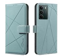 Funda tipo cartera para Realme C71 4G, antirrobo, RFID, borde prensado, funda de piel con tapa, función atril, color verde