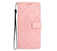 Funda tipo cartera para Realme C75 4G con tarjetero de piel sintética a prueba de golpes, ranuras para tarjetas de crédito, funda protectora para Realme C75 4G, color rosa