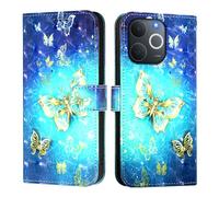 Funda tipo cartera para Realme Note 70 4G/Note 70T 4G/Narzo 80 Lite 4G/C71 4G India, funda de piel sintética con tapa para teléfono, diseño 3D, a prueba de golpes, con soporte para tarjetas, mariposa