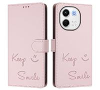 Funda tipo cartera para TECNO SPARK 6 GO/SPARK go 2020, funda de piel sintética con tapa en relieve, bloqueo RFID, soporte, cierre magnético y correa de muñeca. A02 rosa