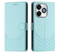 Funda tipo cartera para UMIDIGI G100X 5G/G9X/NOTE 100X 5G, funda de piel sintética con función atril y bloqueo RFID, ranuras para tarjetas, correa de muñeca, diseño de panal de abeja, cierre magnético