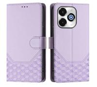 Funda tipo cartera para UMIDIGI G100X 5G/G9X/NOTE 100X 5G, funda de piel sintética para teléfono, función atril, bloqueo RFID, ranuras para tarjetas, correa de muñeca, diseño de panal de abeja, cierre