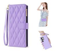 Funda tipo cartera para Xiaomi Redmi Note 14 Pro+ 5G, funda de cuero con bandolera con cremallera, correa desmontable para la muñeca y correa para el hombro