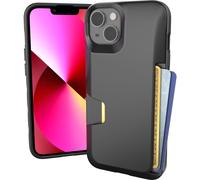 Funda tipo cartera Smartish para iPhone 13 - Wallet Slayer Vol. 1 [Delgada y protectora] Tarjetero - Ranura oculta para tarjetas a prueba de ca d