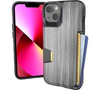 Funda tipo cartera Smartish para iPhone 13 - Wallet Slayer Vol. 1 [Delgada y protectora] Tarjetero - Ranura oculta para tarjetas a prueba de ca d