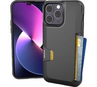 Funda tipo cartera Smartish para iPhone 14 Pro Max - Wallet Slayer Vol. 1 [Delgada y protectora] Tarjetero - Ranura oculta para tarjetas a prueba
